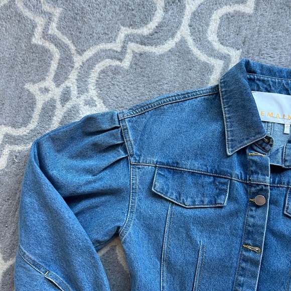 Remain Size 4 Denim Midi Dress With Silver Buttons - Picture 11 of 11